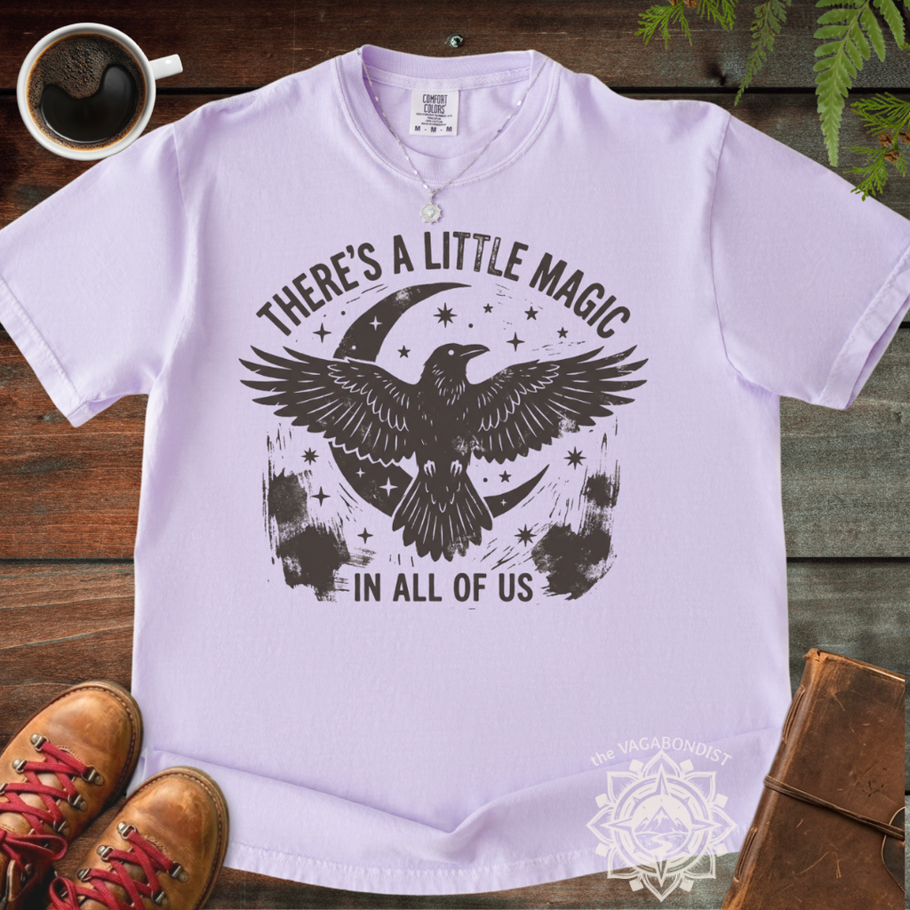 There's a Little Magic in All of Us Raven & Moon T-Shirt