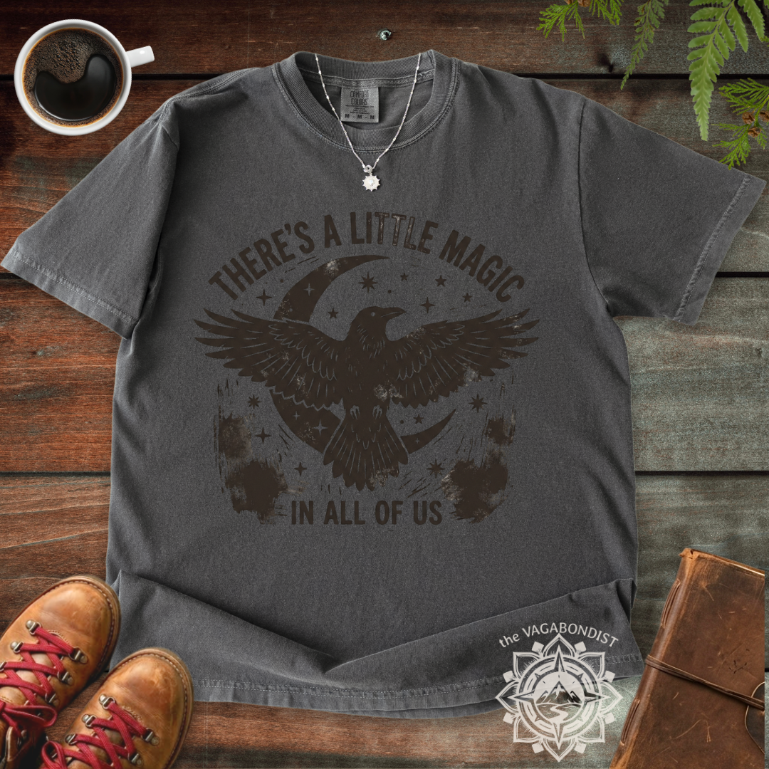 There's a Little Magic in All of Us Raven & Moon T-Shirt