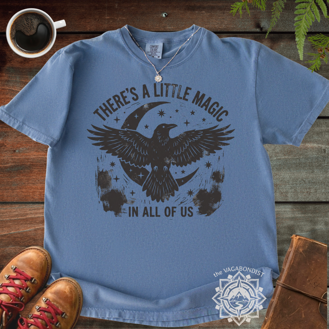 There's a Little Magic in All of Us Raven & Moon T-Shirt