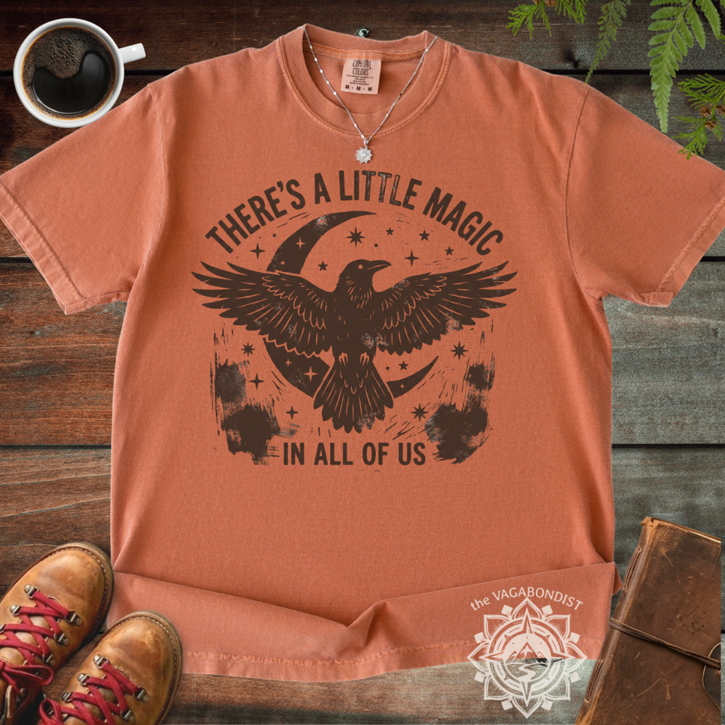 There's a Little Magic in All of Us Raven & Moon T-Shirt