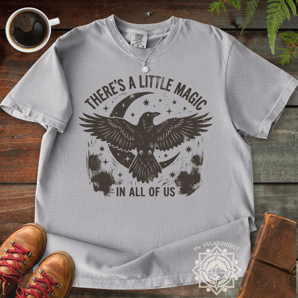 There's a Little Magic in All of Us Raven & Moon T-Shirt
