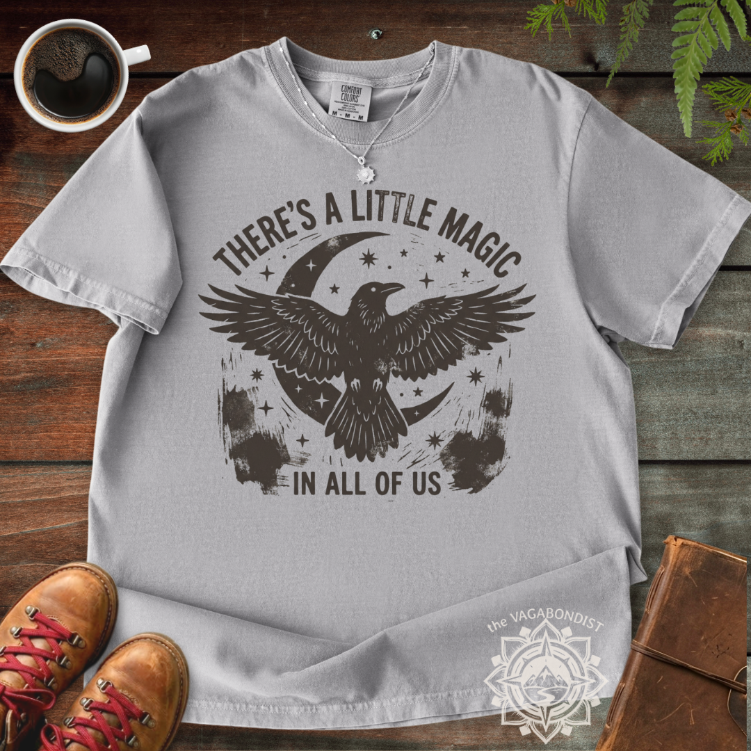 There's a Little Magic in All of Us Raven & Moon T-Shirt