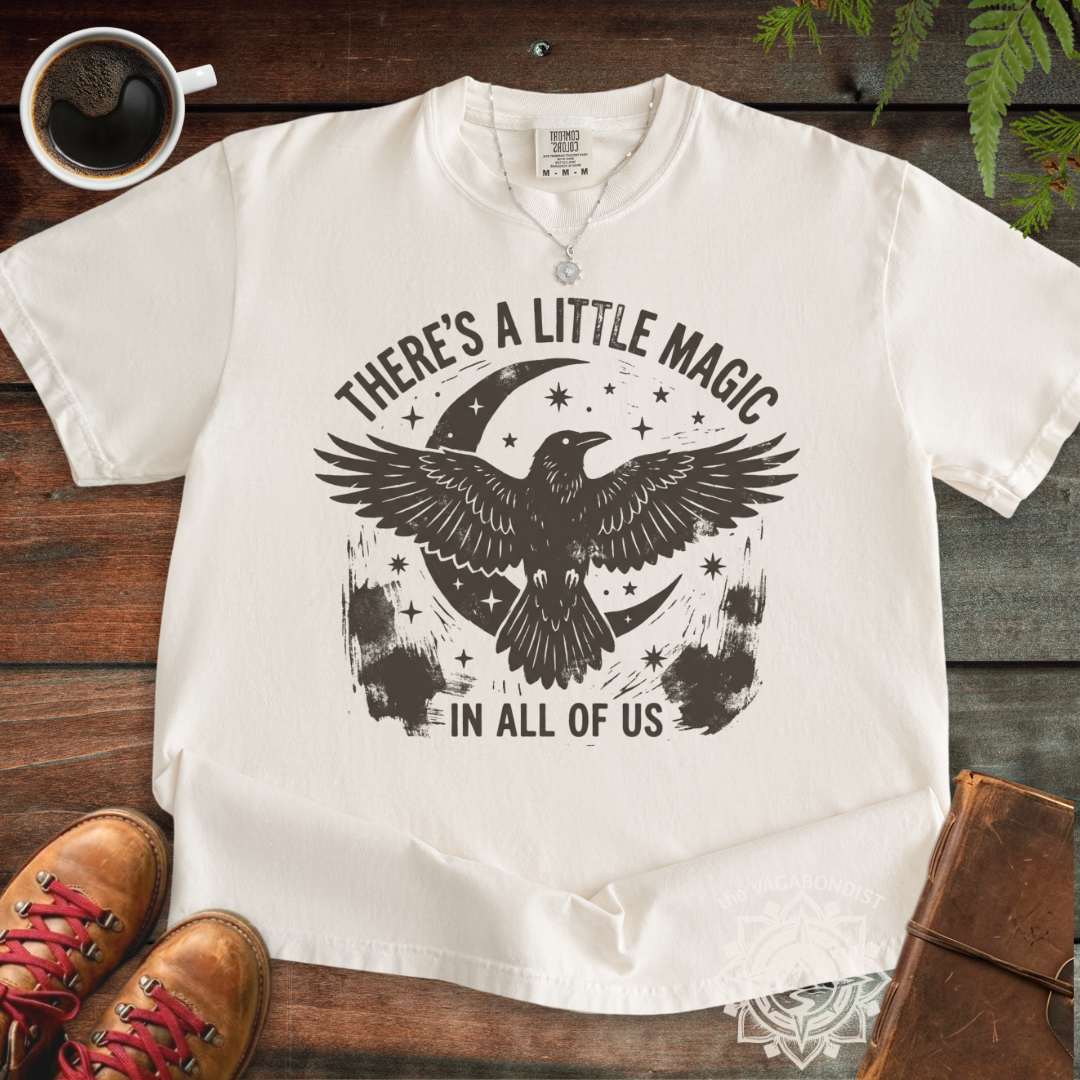 There's a Little Magic in All of Us Raven & Moon T-Shirt