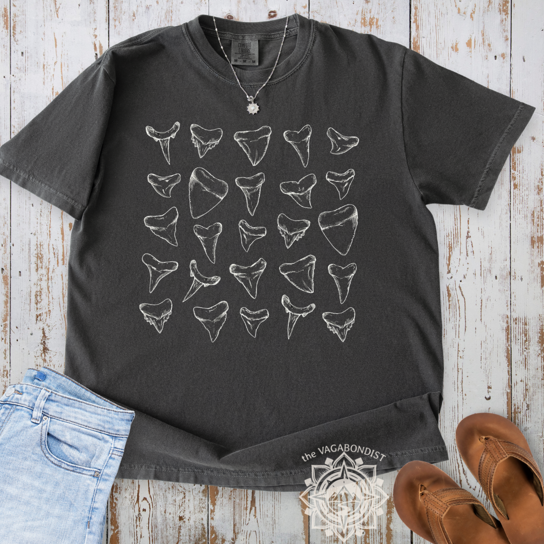 Shark Teeth Sketches T-Shirt