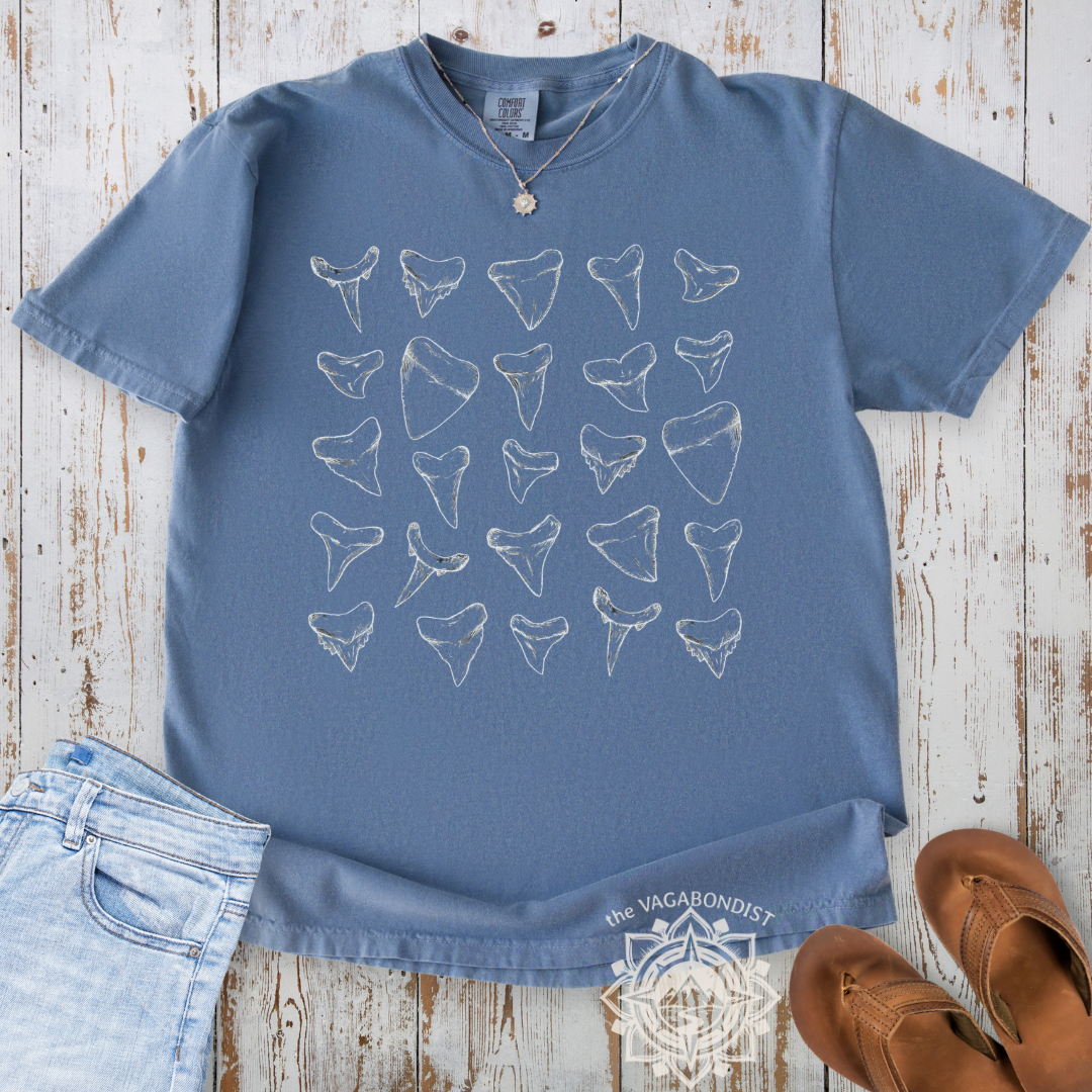 Shark Teeth Sketches T-Shirt