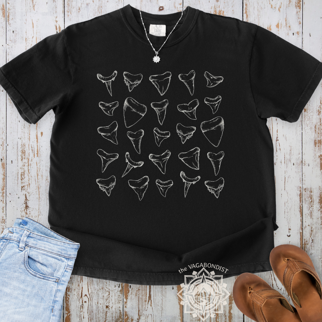 Shark Teeth Sketches T-Shirt
