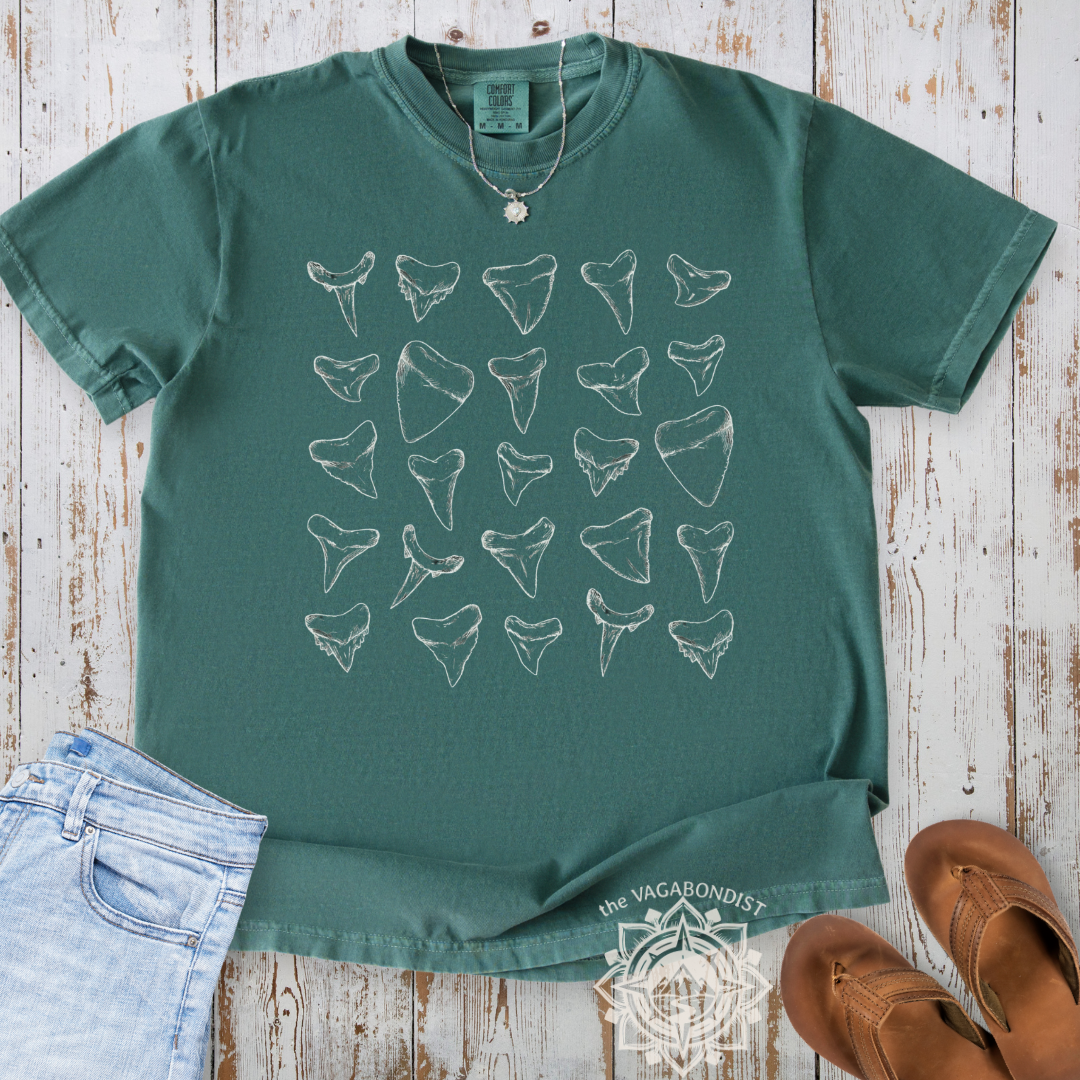 Shark Teeth Sketches T-Shirt