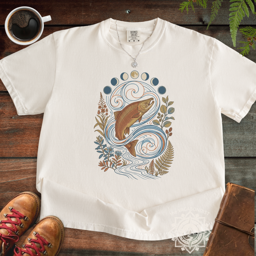 Salmon & Moon Cycles T-Shirt