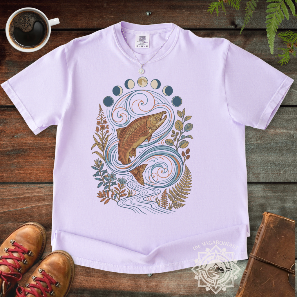 Salmon & Moon Cycles T-Shirt