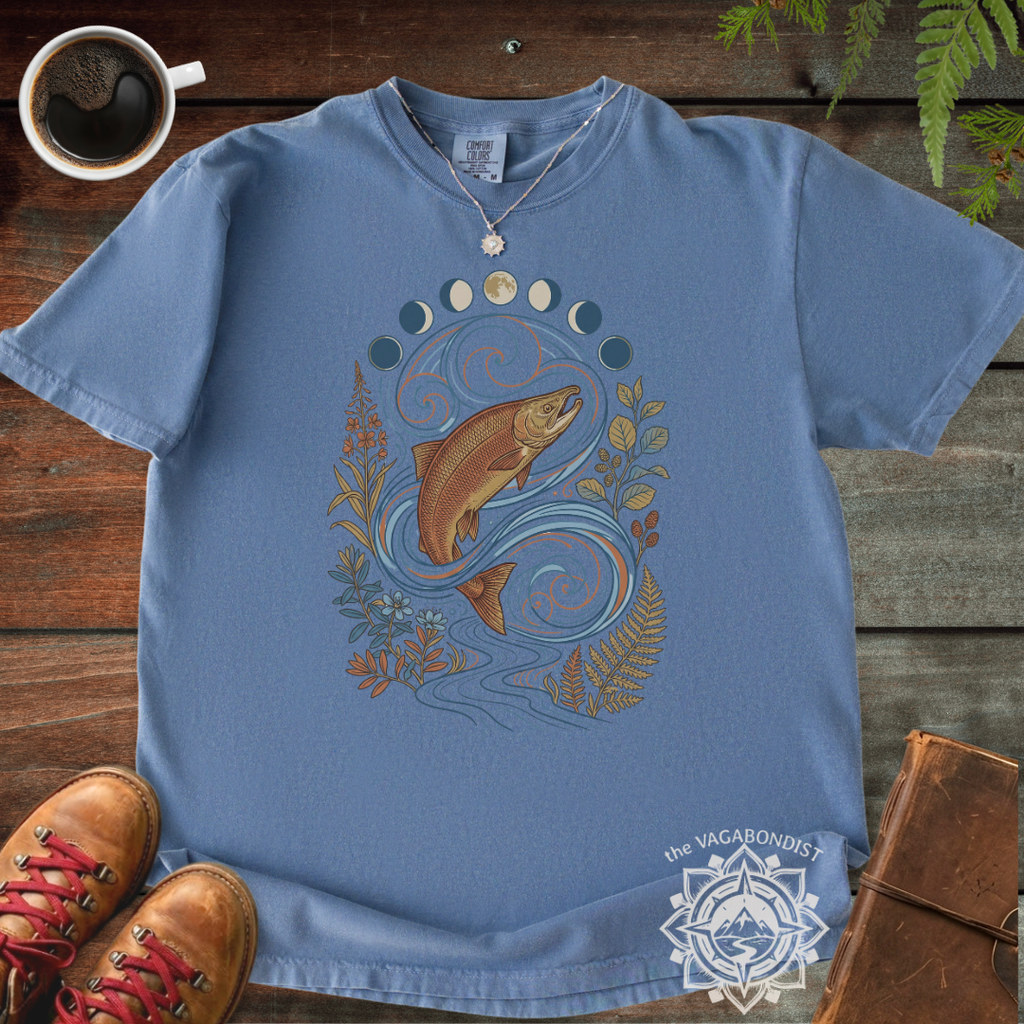 Salmon & Moon Cycles T-Shirt