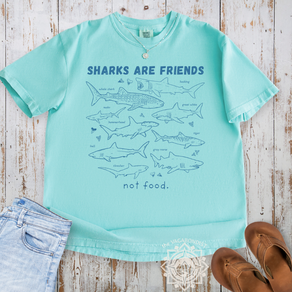Sharks are Friends, not Food T-Shirt