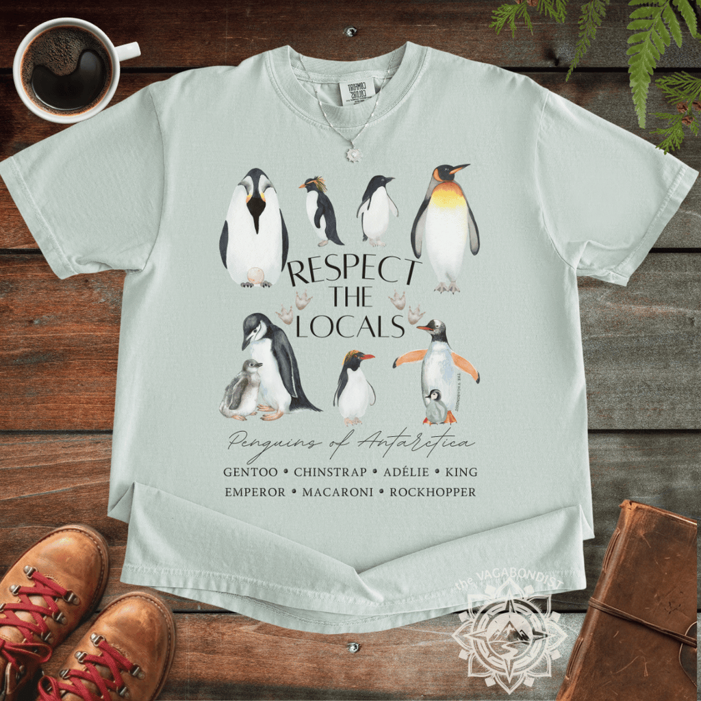 Respect the Locals: Penguins of Antarctica Cotton T-Shirt