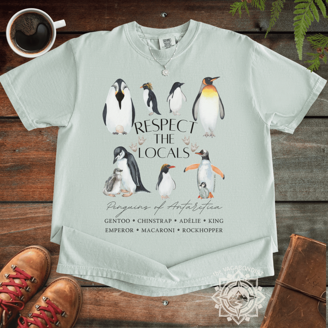 Respect the Locals: Penguins of Antarctica Cotton T-Shirt